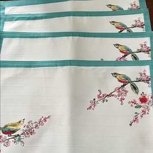 Lenox Chirp Floral Bird Print Placemats